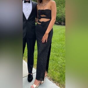 Meshki Long Black Dress